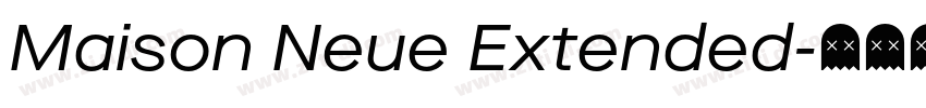 Maison Neue Extended字体转换
